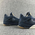 2018 New Air Jordan Retro 4 X Levis Sneakers For Men in 178671, cheap Jordan4