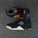 2018 New Air Jordan Retro 4 X Levis Sneakers For Men in 181186