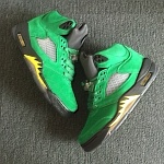 2018 New  Air Jordan Retro 5 Oregon Sneakers For Men in 184488