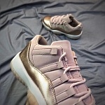 2018 New Jordan Retro 11 Rose Gold Unisex Sneakers in 188323, cheap Jordan11