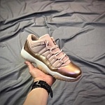 2018 New Jordan Retro 11 Rose Gold Unisex Sneakers in 188323, cheap Jordan11