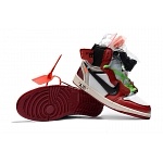 2018 New Air Jordan Retro 1 X Off White Sneakers For Men in 188692, cheap Jordan1