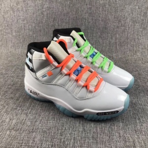 $59.00,2018 New Cheap Air Jordan Retro 11 Off White Sneakers For Men in 190259