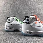 2018 New Cheap Air Jordan Retro 11 Off White Sneakers For Men in 190259, cheap Jordan11