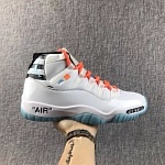 2018 New Cheap Air Jordan Retro 11 Off White Sneakers For Men in 190259, cheap Jordan11