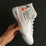 2018 New Cheap Air Jordan Retro 11 X Off White Sneakers For Women in 192301, cheap Jordan11