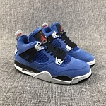 2018 New Cheap Air Jordan4 Travis Scott x Air Jordan 4 Houston Oilers Sneakers For Men in 194598