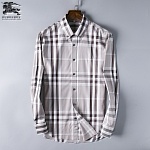 2018 New Cheap Burberry Long Sleeved Shirts For Men in 195193