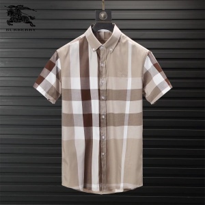 $28.00,2019 New Cheap Burberry Short Sleeved Shirts For Men # 206767