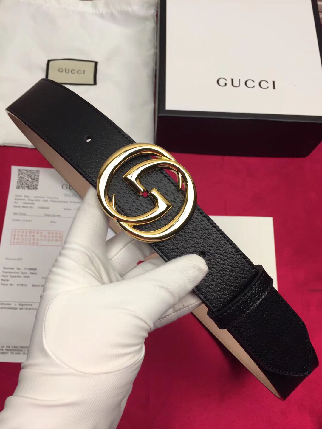 2019 New Cheap 3.8cm Width Gucci Belts # 203007