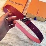 2019 New Cheap 3.0cm Width Louis Vuitton Belts For Women # 203235