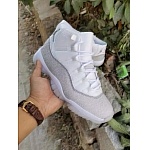 2020 Cheap Air Jordan 11 WMNS Metallic Silver Sneakers For Men in 215799, cheap Jordan11