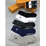 2020 Cheap Unisex Louis Vuitton Socks 5 Pairs Per Box # 215963, cheap Socks