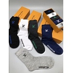 2020 Cheap Unisex Louis Vuitton Socks 5 Pairs Per Box # 215963, cheap Socks