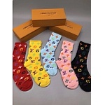 2020 Cheap Unisex Louis Vuitton Socks 5 Pairs Per Box # 215966