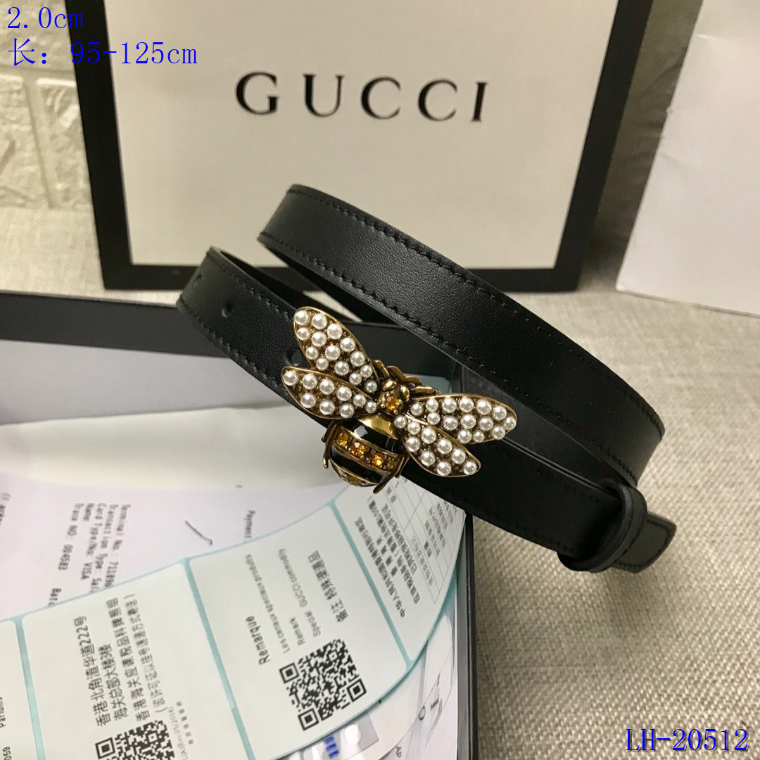 2020 Cheap Gucci 2.0 Width Belts # 217673