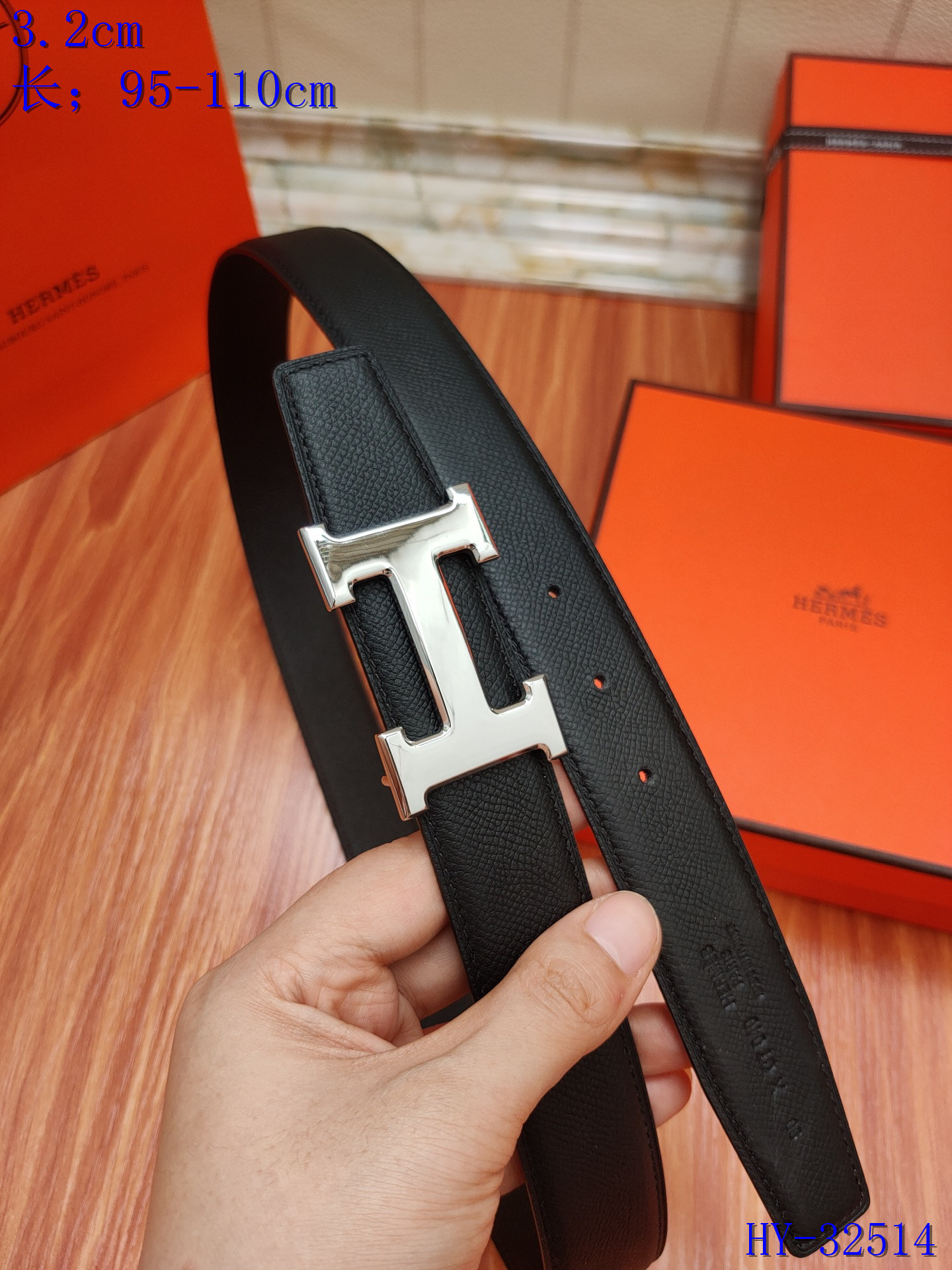2020 Cheap Hermes 3.2 cm Width Belts # 217964