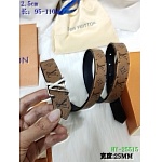 2020 Cheap Louis Vuitton 2.5 cm Width Belts # 217739, cheap LouisVuitton Belts
