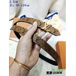 2020 Cheap Louis Vuitton 2.5 cm Width Belts # 217740, cheap LouisVuitton Belts