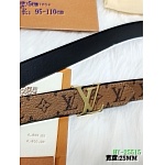 2020 Cheap Louis Vuitton 2.5 cm Width Belts # 217740, cheap LouisVuitton Belts