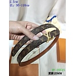 2020 Cheap Louis Vuitton 2.5 cm Width Belts # 217741, cheap LouisVuitton Belts