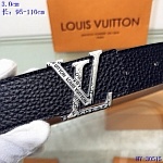 2020 Cheap Louis Vuitton 3.0 cm Width Belts # 217742, cheap LouisVuitton Belts