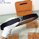 2020 Cheap Louis Vuitton 3.0 cm Width Belts # 217742, cheap LouisVuitton Belts