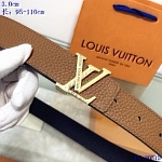 2020 Cheap Louis Vuitton 3.0 cm Width Belts # 217743, cheap LouisVuitton Belts