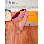 2020 Cheap Louis Vuitton 3.0 cm Width Belts # 217746, cheap LouisVuitton Belts