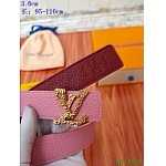 2020 Cheap Louis Vuitton 3.0 cm Width Belts # 217746, cheap LouisVuitton Belts
