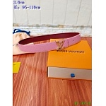 2020 Cheap Louis Vuitton 3.0 cm Width Belts # 217746, cheap LouisVuitton Belts