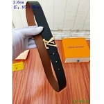 2020 Cheap Louis Vuitton 3.0 cm Width Belts # 217748, cheap LouisVuitton Belts