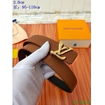 2020 Cheap Louis Vuitton 3.0 cm Width Belts # 217748, cheap LouisVuitton Belts
