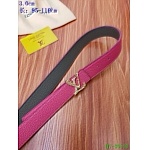 2020 Cheap Louis Vuitton 3.0 cm Width Belts # 217751, cheap LouisVuitton Belts