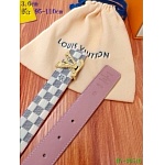 2020 Cheap Louis Vuitton 3.0 cm Width Belts # 217756, cheap LouisVuitton Belts