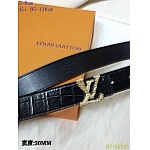 2020 Cheap Louis Vuitton 3.0 cm Width Belts # 217758, cheap LouisVuitton Belts