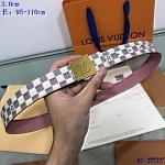 2020 Cheap Louis Vuitton 3.0 cm Width Belts # 217764, cheap LouisVuitton Belts