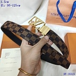 2020 Cheap Louis Vuitton 3.5 cm Width Belts # 217785, cheap LouisVuitton Belts