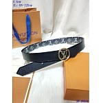 2020 Cheap Louis Vuitton 3.5 cm Width Belts # 217787, cheap LouisVuitton Belts