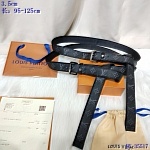 2020 Cheap Louis Vuitton 3.5 cm Width Belts # 217789, cheap LouisVuitton Belts