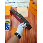 2020 Cheap Louis Vuitton 4.0 cm Width Belts # 217873, cheap LouisVuitton Belts
