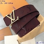 2020 Cheap Louis Vuitton 4.0 cm Width Belts # 217909, cheap LouisVuitton Belts