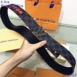 2020 Cheap Louis Vuitton 4.0 cm Width Belts # 217937, cheap LouisVuitton Belts
