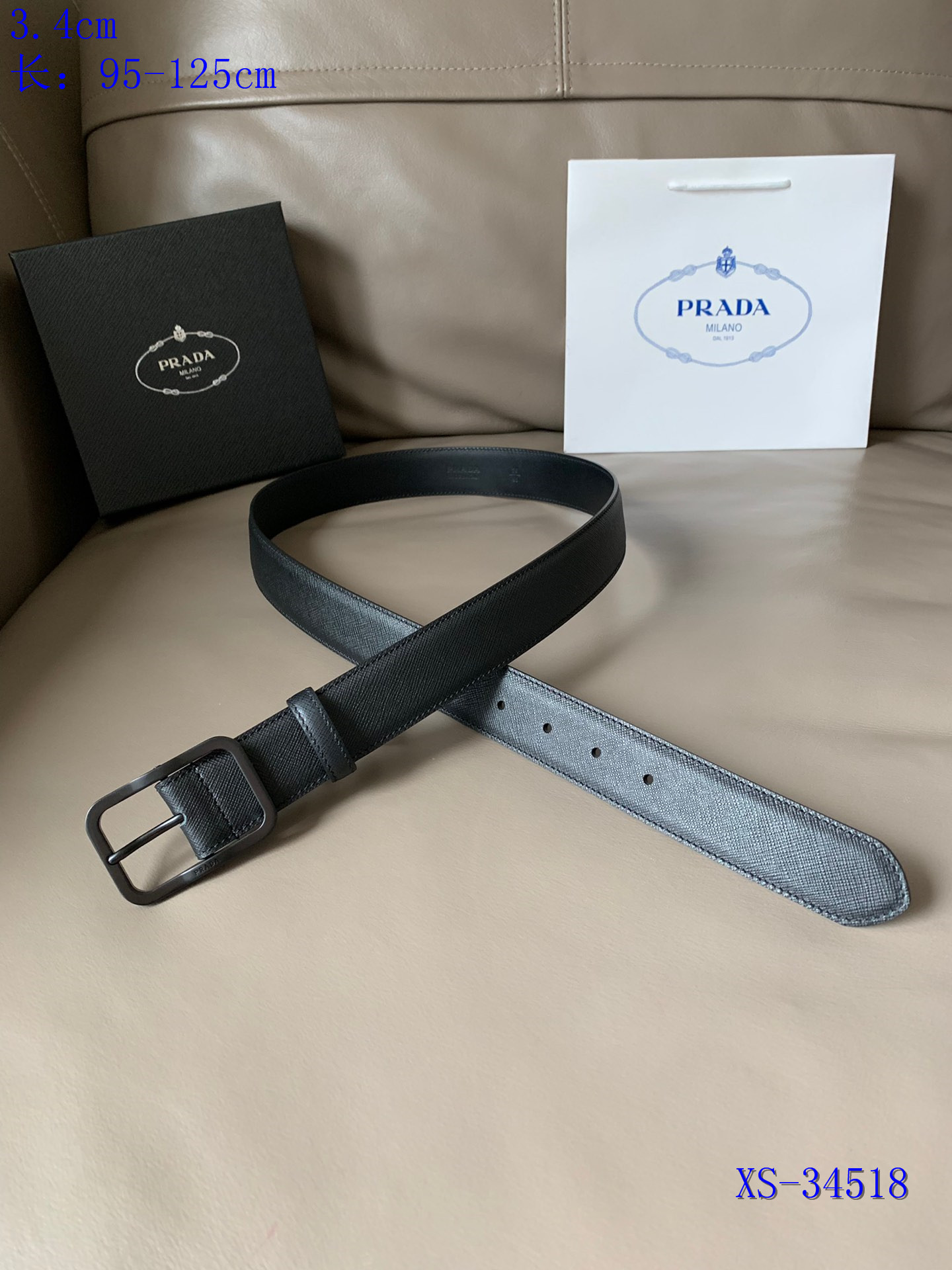 2020 Cheap Prada 3.5cm Width Belts # 223407