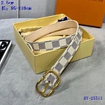 2020 Cheap Louis Vuitton 2.5 cm Width Belts  # 223114