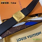 2020 Cheap Louis Vuitton 3.0 cm Width Belts  # 223128, cheap LouisVuitton Belts