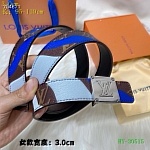 2020 Cheap Louis Vuitton 3.0 cm Width Belts  # 223129, cheap LouisVuitton Belts