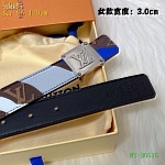 2020 Cheap Louis Vuitton 3.0 cm Width Belts  # 223129, cheap LouisVuitton Belts