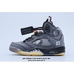 2020 Cheap Air Jordan 5 X Off White Sneakers Unisex in 223450, cheap Jordan5