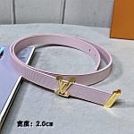 2020 Cheap Louis Vuitton 2.0cm Width Belts # 226606